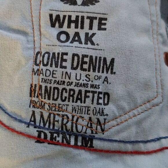 Lucky Brand Lolita Boot White Oak Cone Denim Jeans Sz 2 - Picture 12 of 12